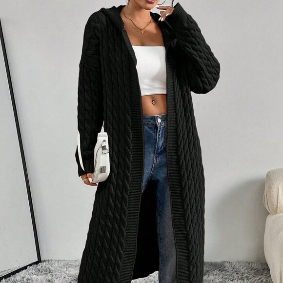 Black Casual Women's Cardigan - Picture 4 of 7